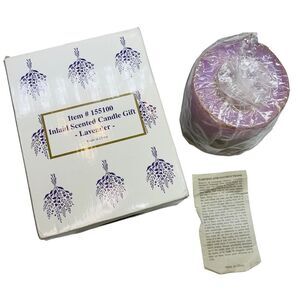 NIB Inlaid Scented Lavender Candle Gift